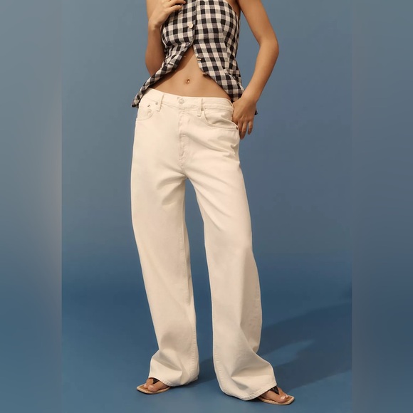 Agolde Low Slung Buggy Straight Leg Jean in Solar - Picture 3 of 16